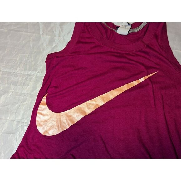 Nike Dri -Fit Magenta Swoosh Racerback Tank Top Size Small - Picture 7 of 10